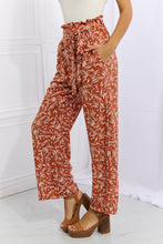 Geometric Orange Printed Pants