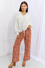 Geometric Orange Printed Pants