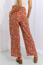 Geometric Orange Printed Pants