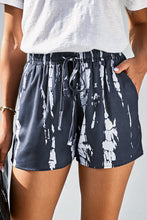 Tie-Dye Drawstring Waist Shorts