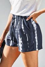 Tie-Dye Drawstring Waist Shorts