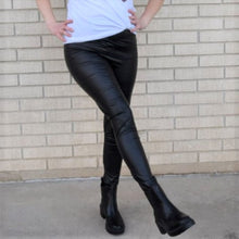 Faux leather leggings
