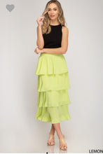 Tiered Midi Skirt