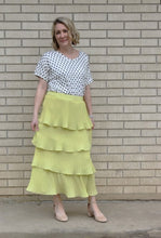 Tiered Midi Skirt