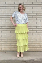 Tiered Midi Skirt