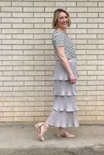 Tiered Midi Skirt