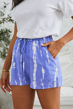 Tie-Dye Drawstring Waist Shorts