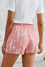 Tie-Dye Drawstring Waist Shorts