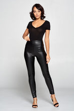 Faux leather leggings