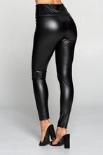 Faux leather leggings