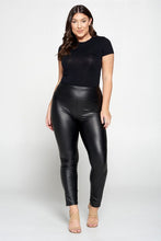 Faux leather leggings