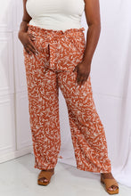 Geometric Orange Printed Pants