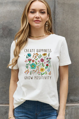 Create Happiness Graphic Tee